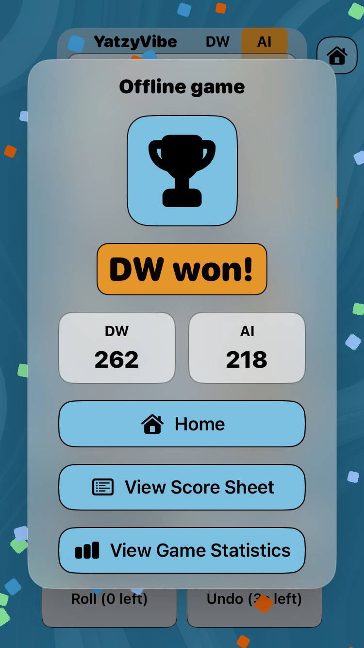 YatzyVibe winner-offline